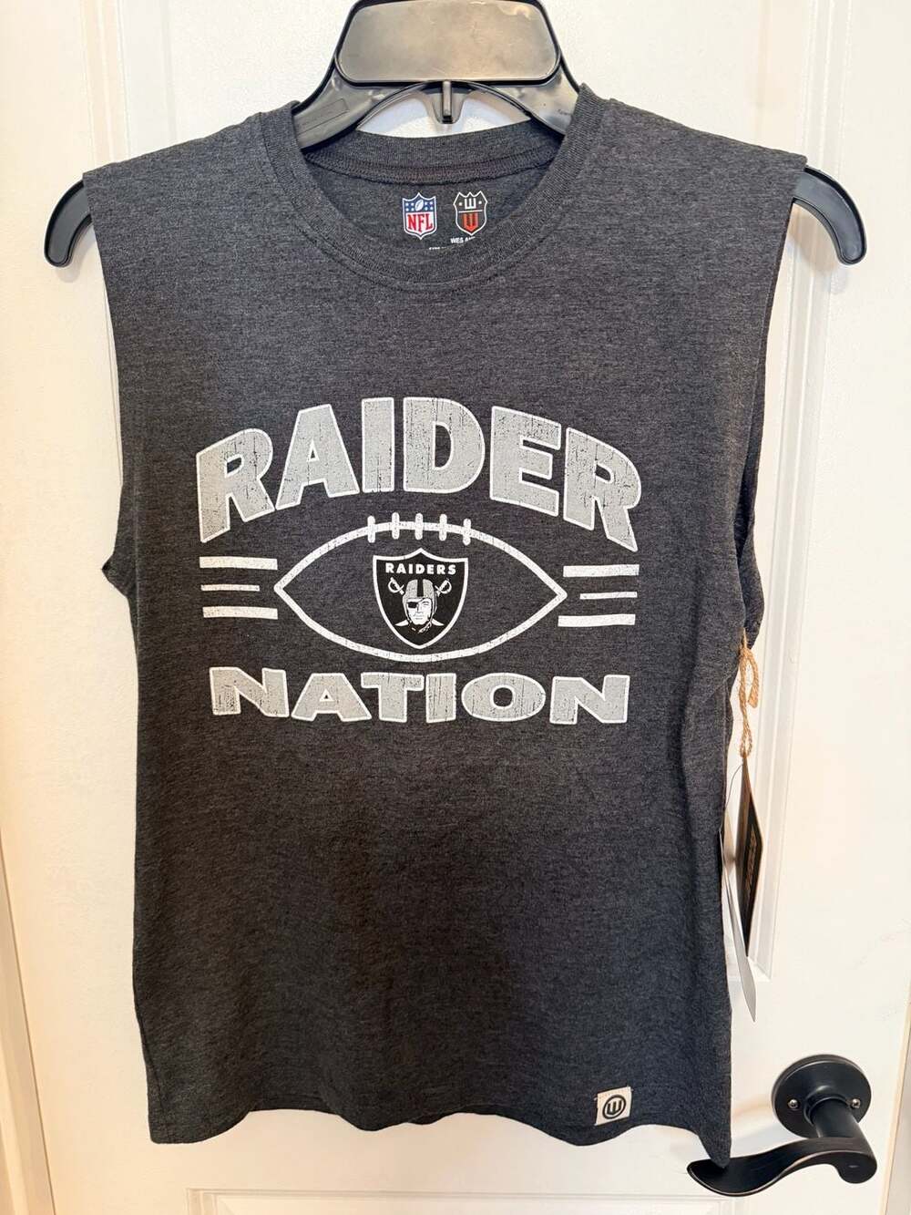 Wes and Willy Las Vegas Raiders Raider Nation Blend Muscle Tee Tank Top